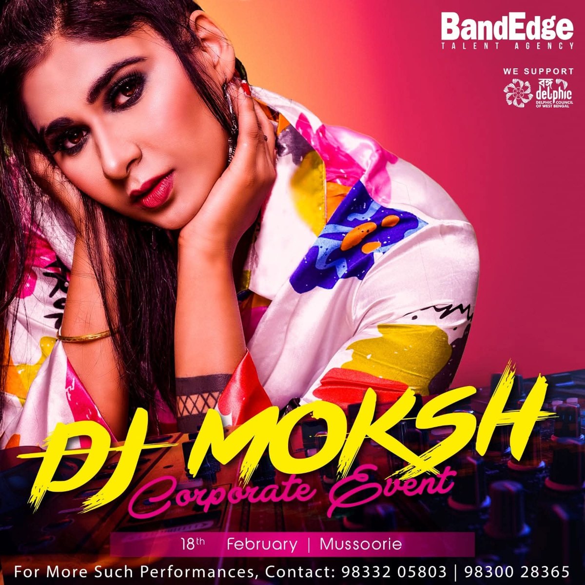 DJ Moksh flyer — Corporate event — Mussoorie