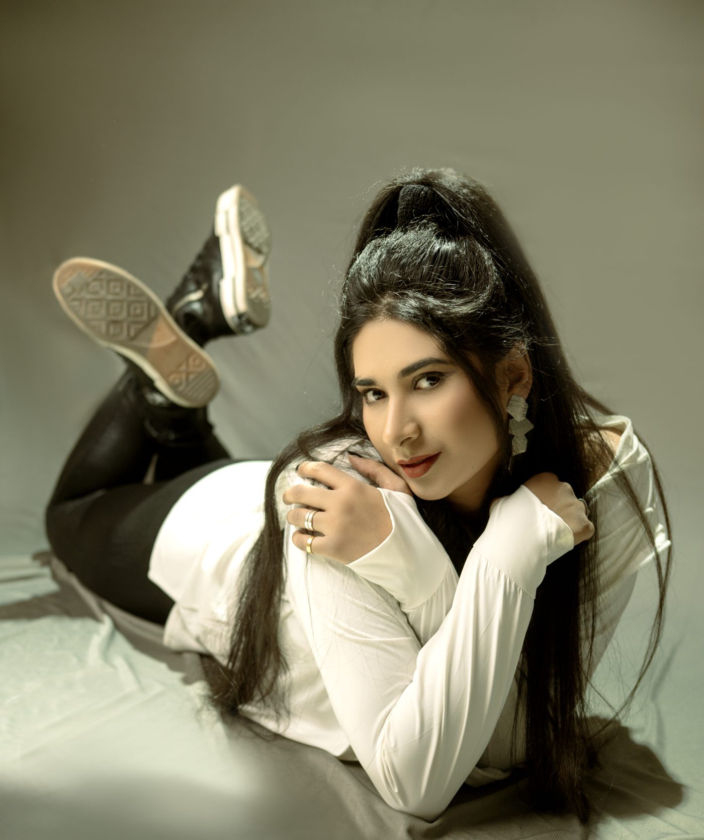 DJ MOKSH — Editorial — studio floor